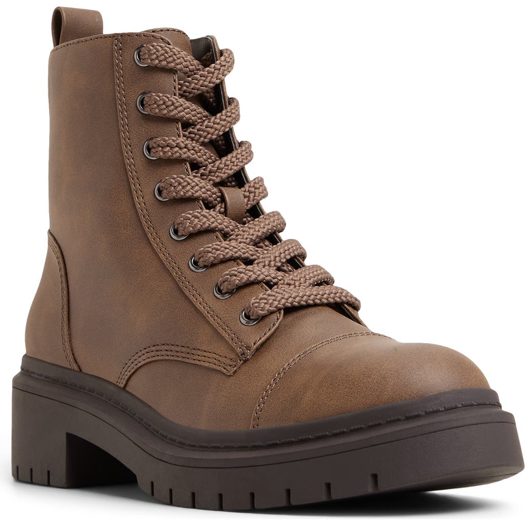 Aldo Goer In Lace-up Bootie In Brown