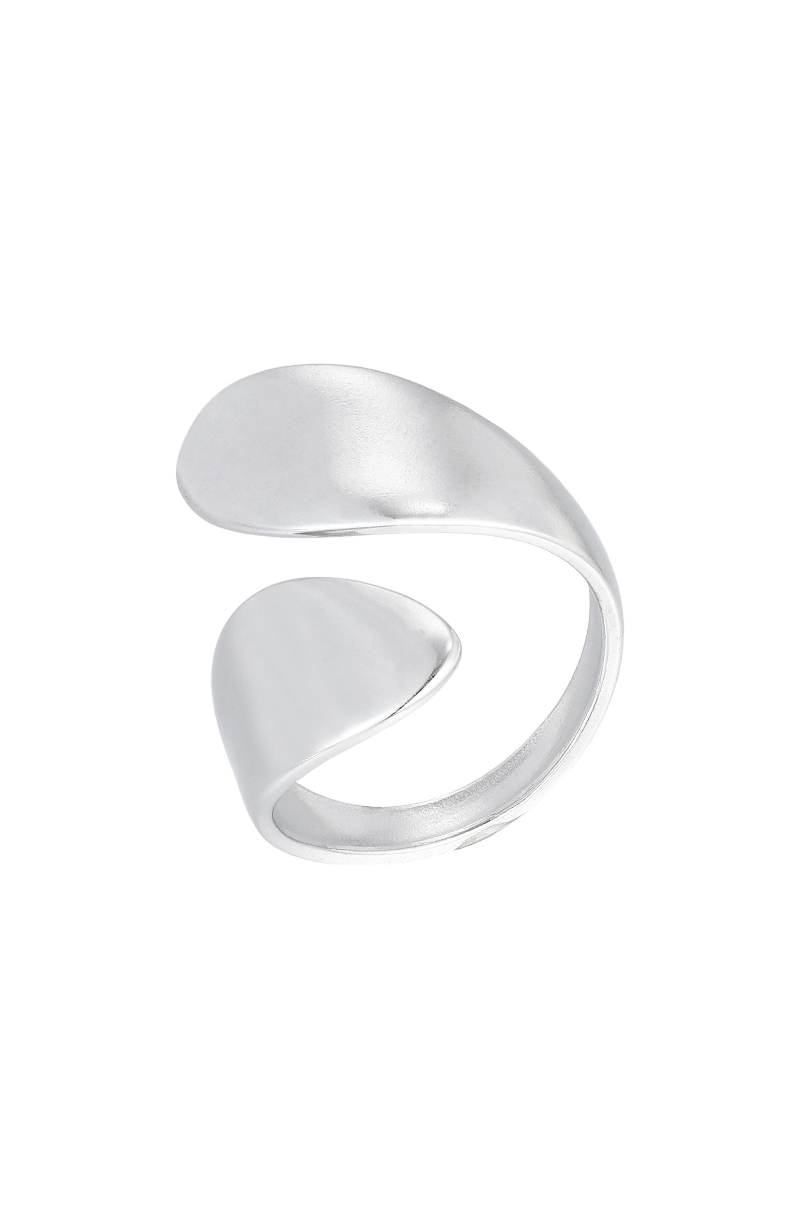 Adornia Stainless Steel Bypass Ring