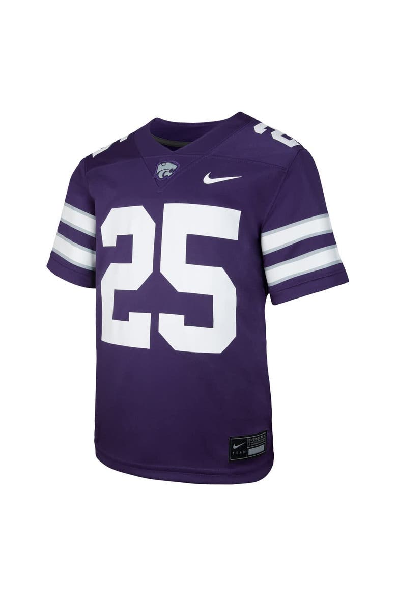Youth Nike #25 Purple Kansas State Wildcats Untouchable Replica Game Jersey, Alternate, color, Purple