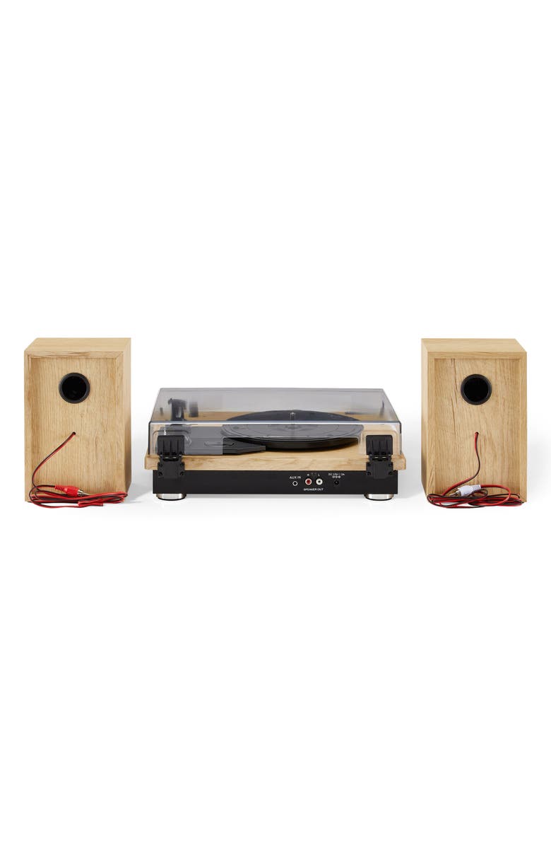 Crosley Radio Brio 3-Speed Turntable & Bookshelf Speakers Set, Alternate, color, Natural