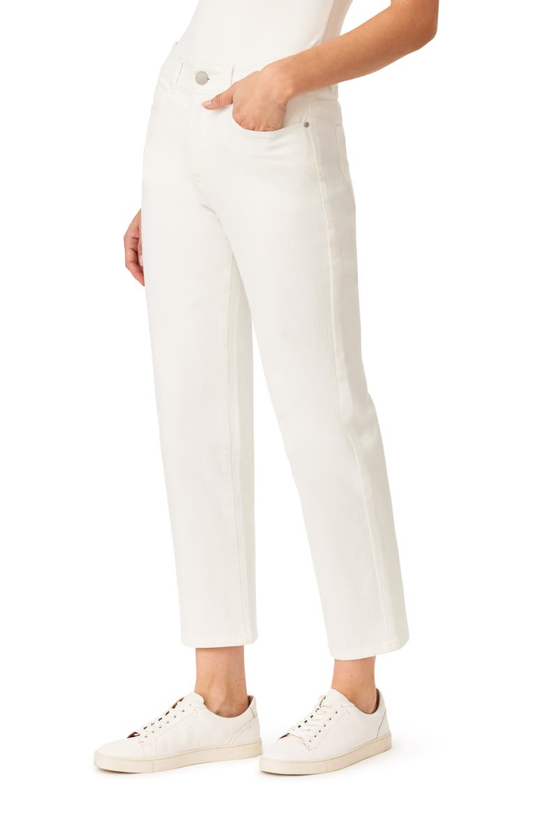 Effortless 27-Inch High Rise Slim Straight Leg Jeans, Alternate, color, WHISPER WHITE