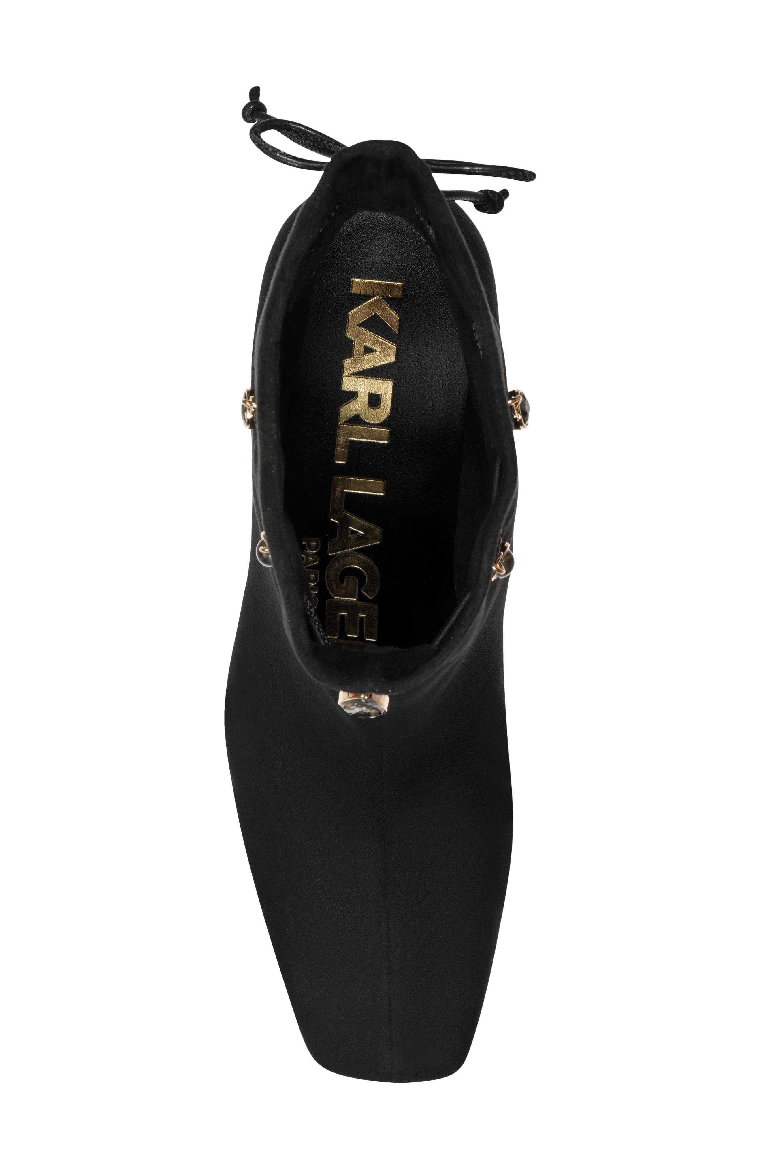 Stanton Block Heel Bootie, Alternate, color, BLACK
