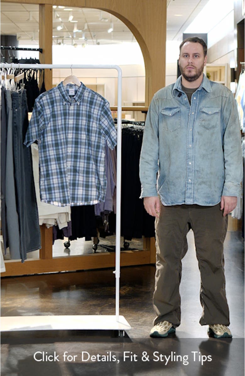 Friday Plaid Short Sleeve Button-Down Shirt, sales video thumbnail