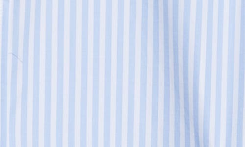 Monse Cascade Front Stripe Button-up Shirt In Light Blue Stripe