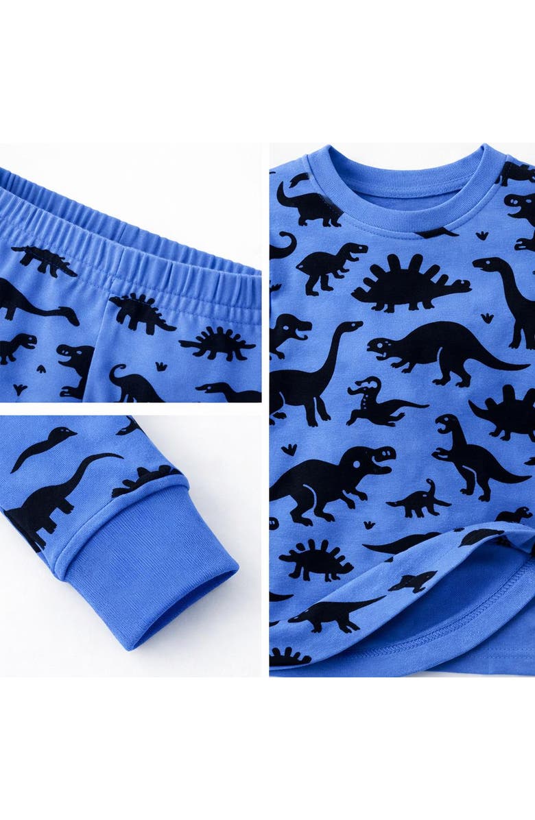 BenBen Kids 3 Pack Pajamas Toddlers and Boys Snug Fitted Short Sleeve Sleepwear Sets, Alternate, color, Dark Grey