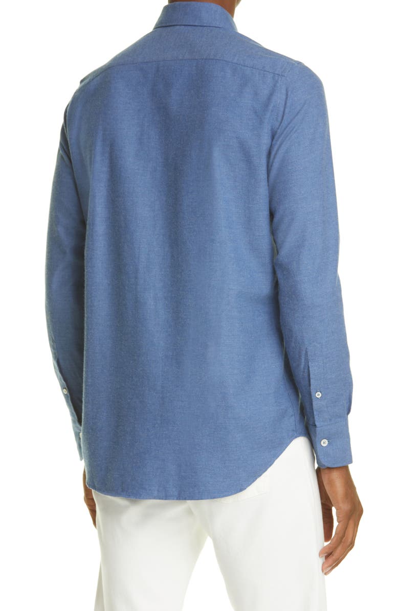 Canali Cotton Button-Up Shirt, Alternate, color, 