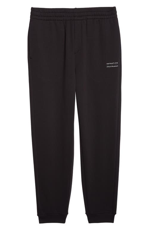 Moncler Cotton Joggers In Black