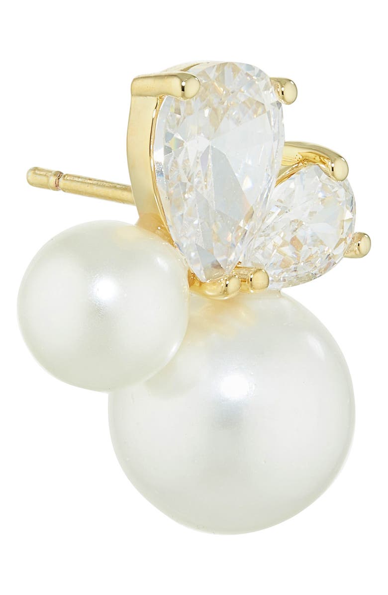 Éliou Sopra Cluster Stud Earrings, Alternate, color, White