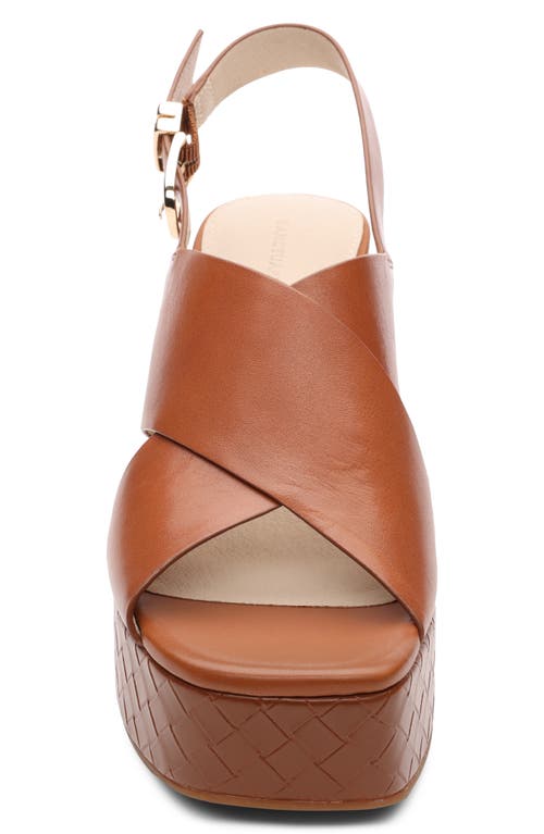 Sanctuary Nouveau Platform Wedge Sandal In Luggage
