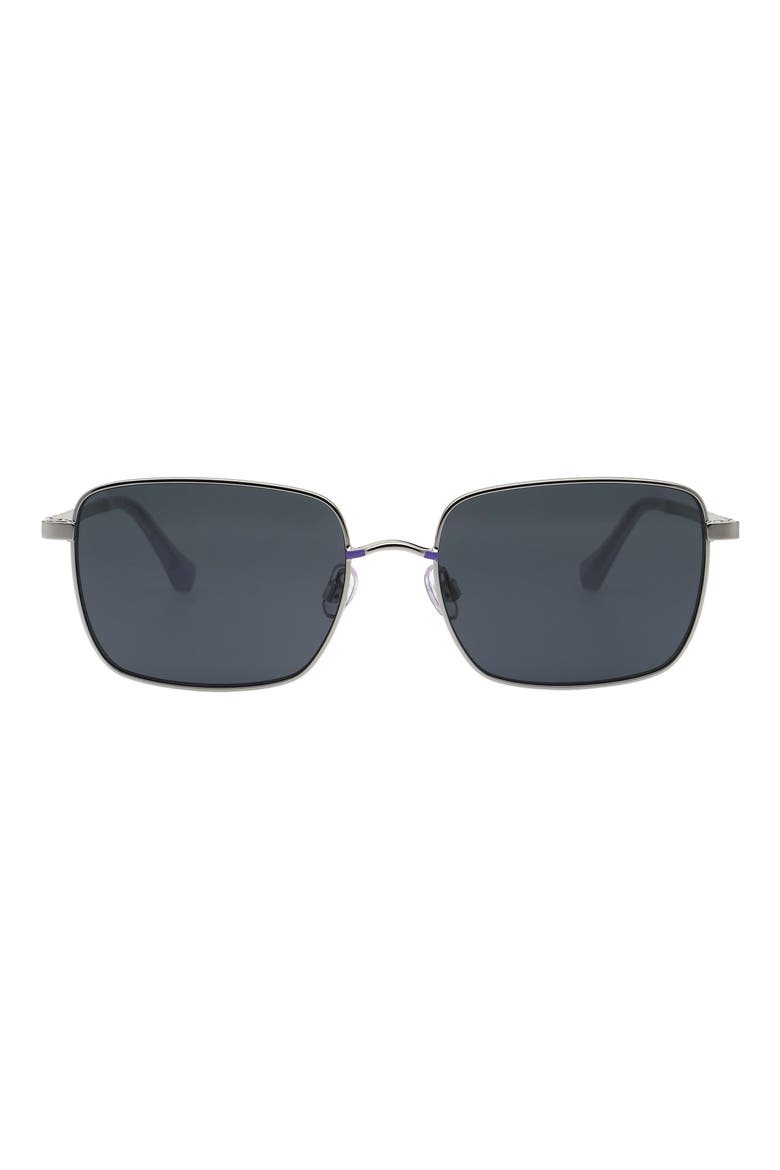 54mm Square Sunglasse, Main, color, SILVER