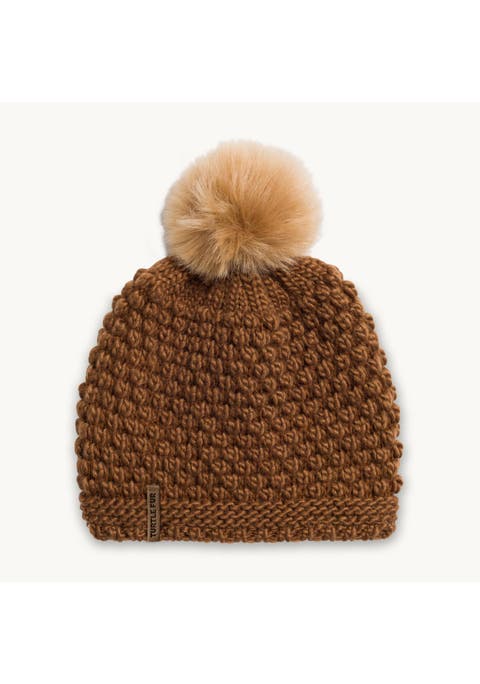 Snowfall Pom Slouch Beanie