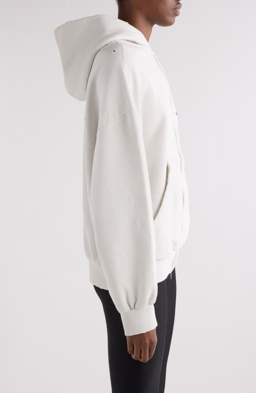 Balenciaga White Sweatshirt With Fixed Hood And Logo Lettering On Front And Rear In Cotton Woman In White
