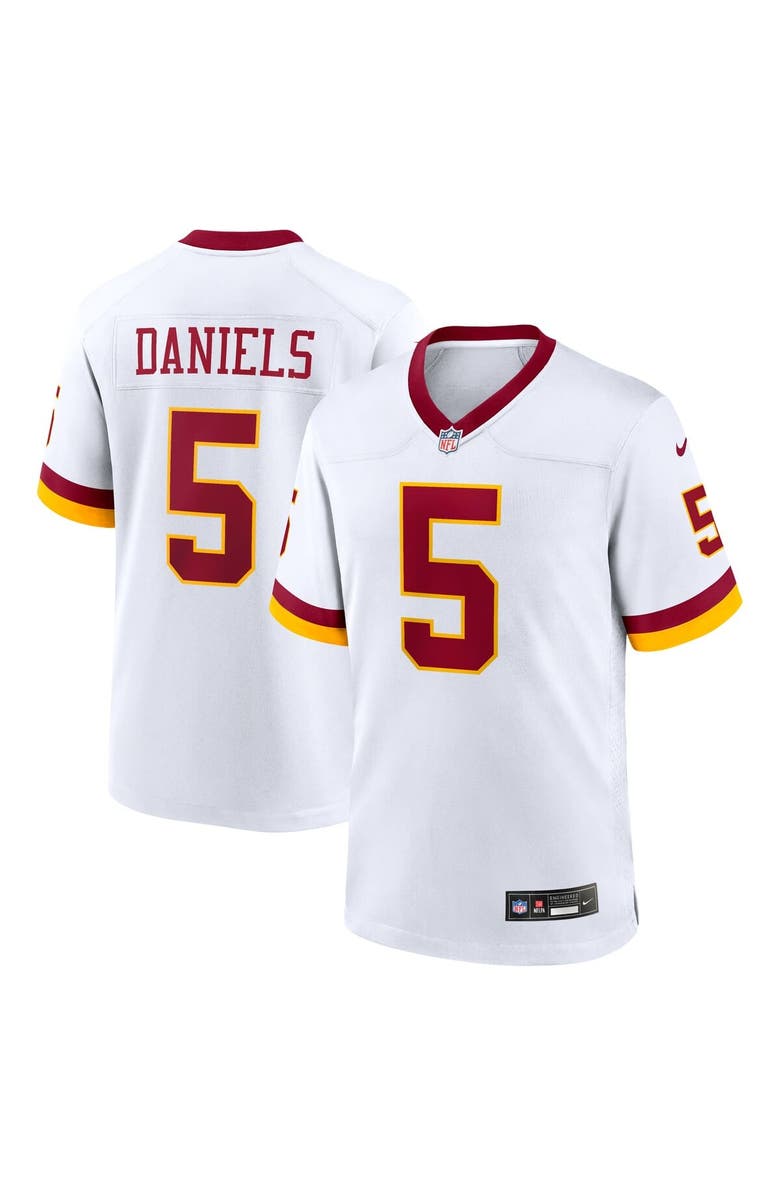 Nike Men's Nike Jayden Daniels White Washington Commanders Game Super Bowl Era Jersey, Main, color, White