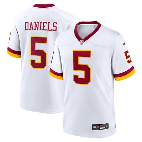 Men's Nike Jayden Daniels White Washington Commanders Game Super Bowl Era Jersey