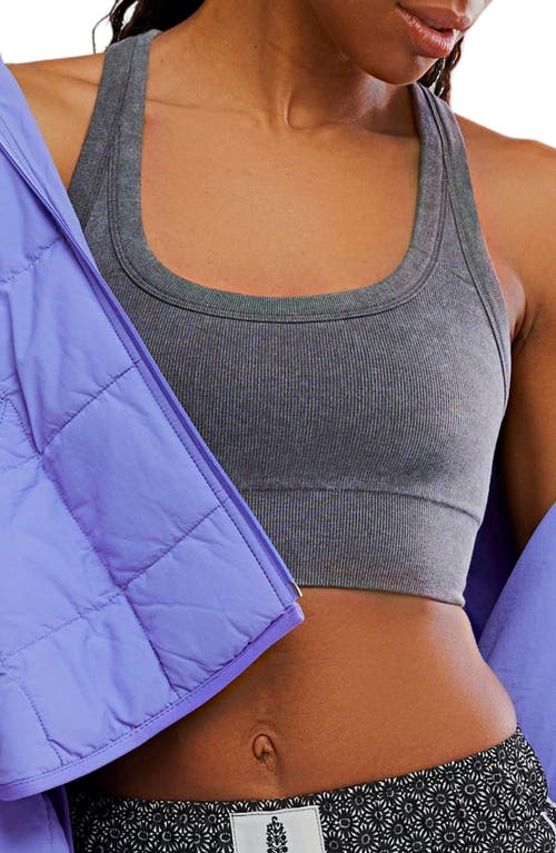 Free People Fp Movement Go To Sports Bra In Gray