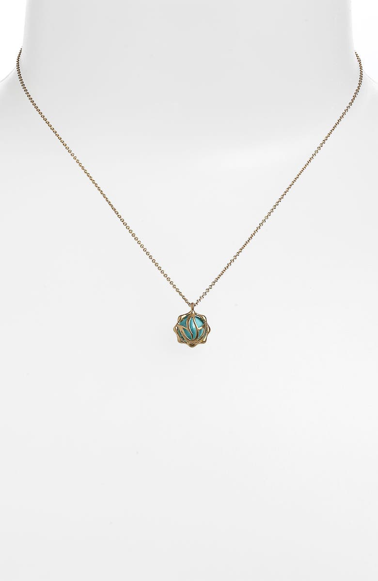 Carelle 'January' Birthstone Pendant Necklace, Alternate, color, 