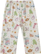 Mabel + Honey Cactus Kisses Western Print Elastic Waist Leggings