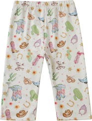 Mabel + Honey Cactus Kisses Western Print Elastic Waist Leggings