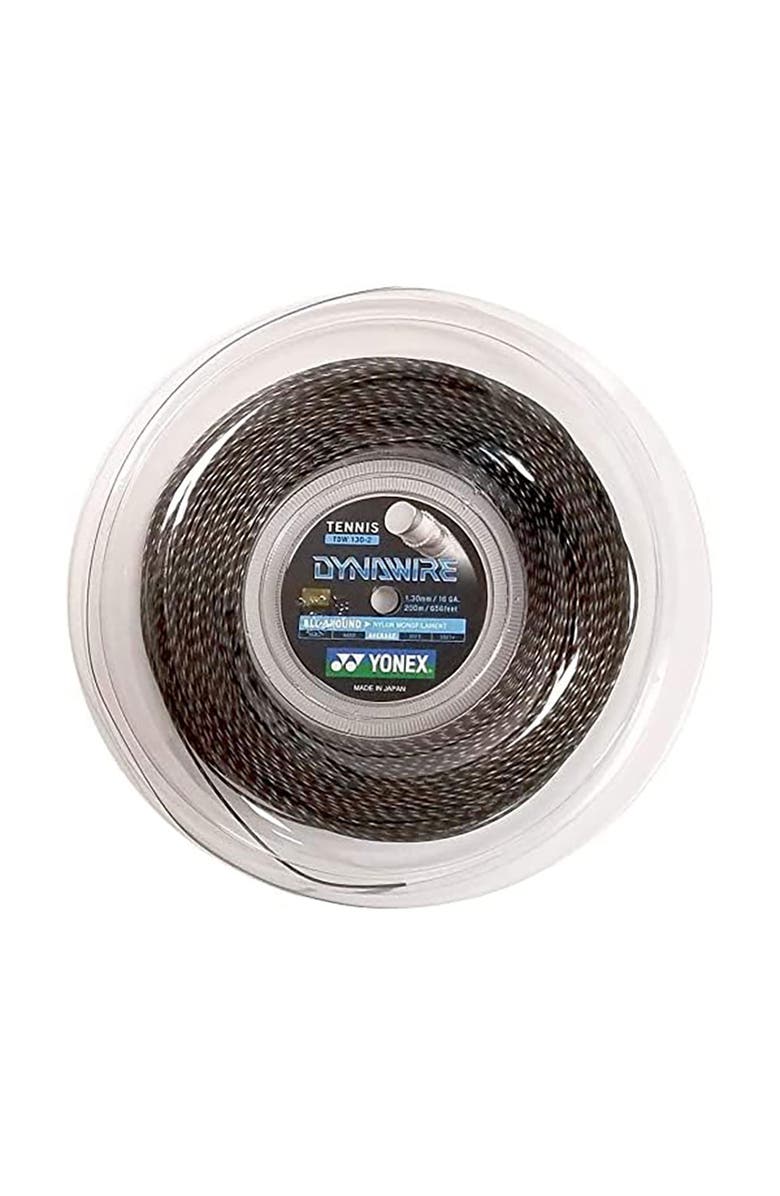 YONEX Dynawire 16LG Synthetic Gut String Reel, Main, color, Black