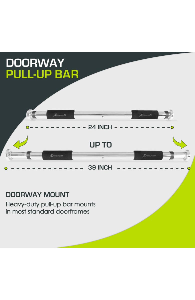 ProsourceFit Doorway Pull-Up Bar, Alternate, color, Silver