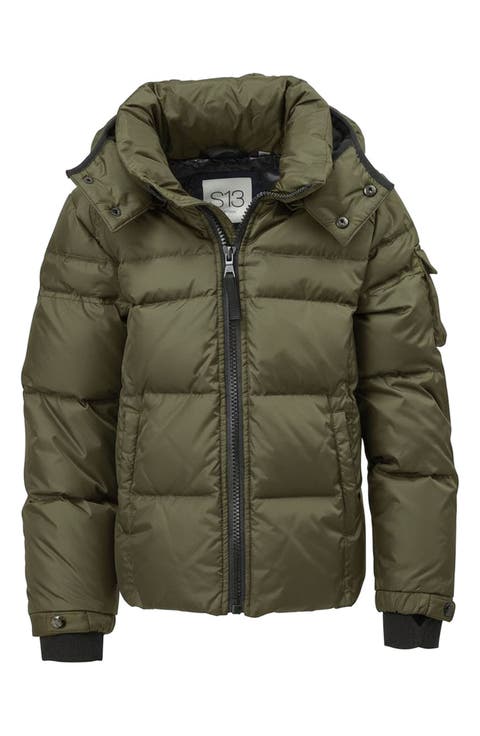 Kids' Downhill Matte Hooded Puffer Jacket