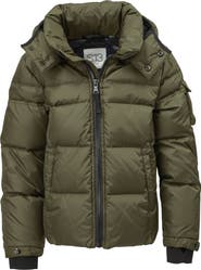 S13 Kids' Downhill Matte Hooded Puffer Jacket