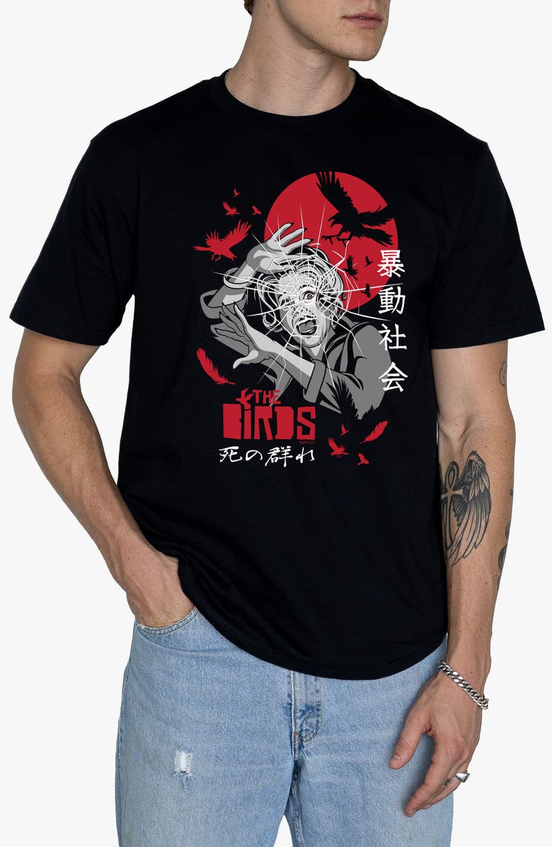 RIOT SOCIETY The Birds Scream Graphic T-Shirt, Main, color,