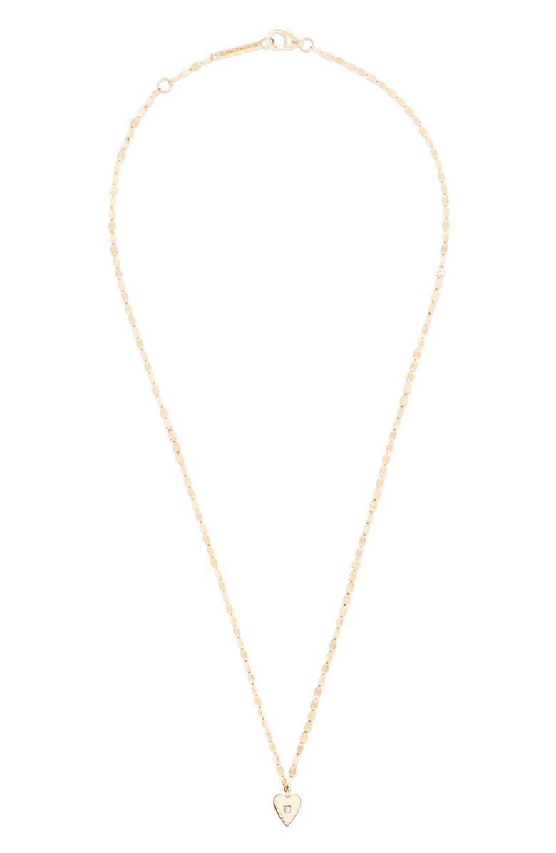 LANA Solo Mini Heart Diamond Pendant Necklace, Main, color, 