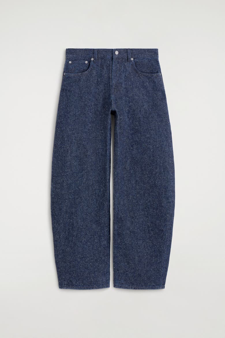 Inlet Bouclé Curved-leg Jeans, Alternate, color, BLUE