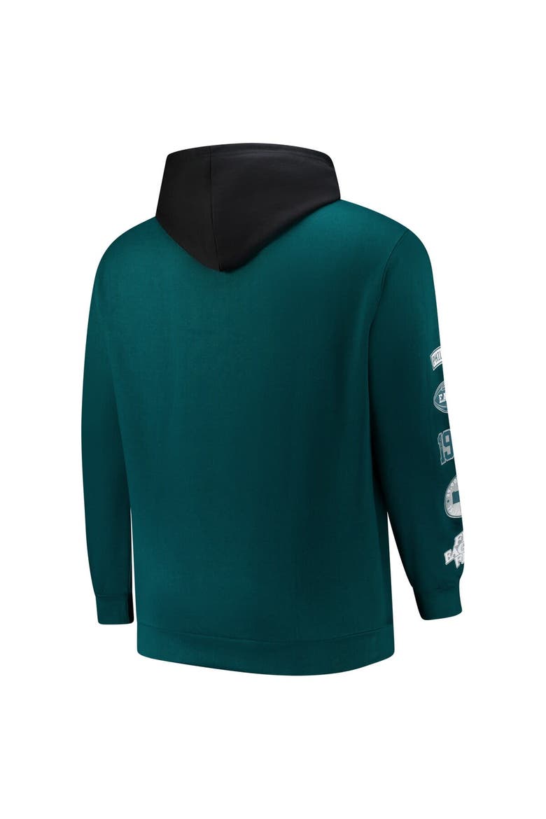 Men's Fanatics Green Philadelphia Eagles Big & Tall Patched Out Pullover Hoodie, Alternate, color, Green
