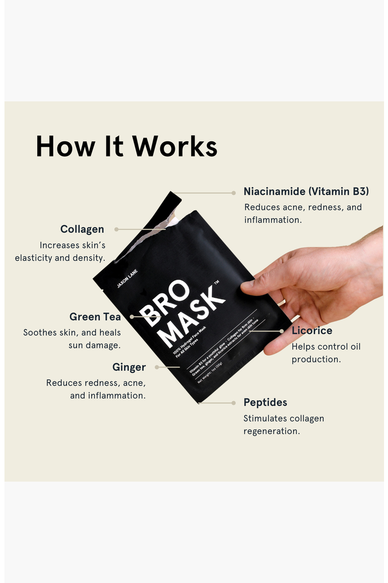 Bro Mask Hydrogel Face Masks, Alternate, color, None