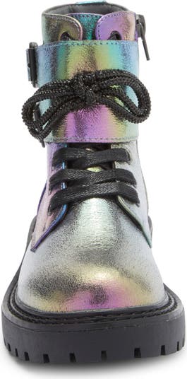 Kids' Briana Iridescent Combat Boot