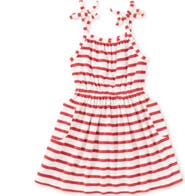 Tea Collection New Stripe Tie Shoulder Twirl Dress