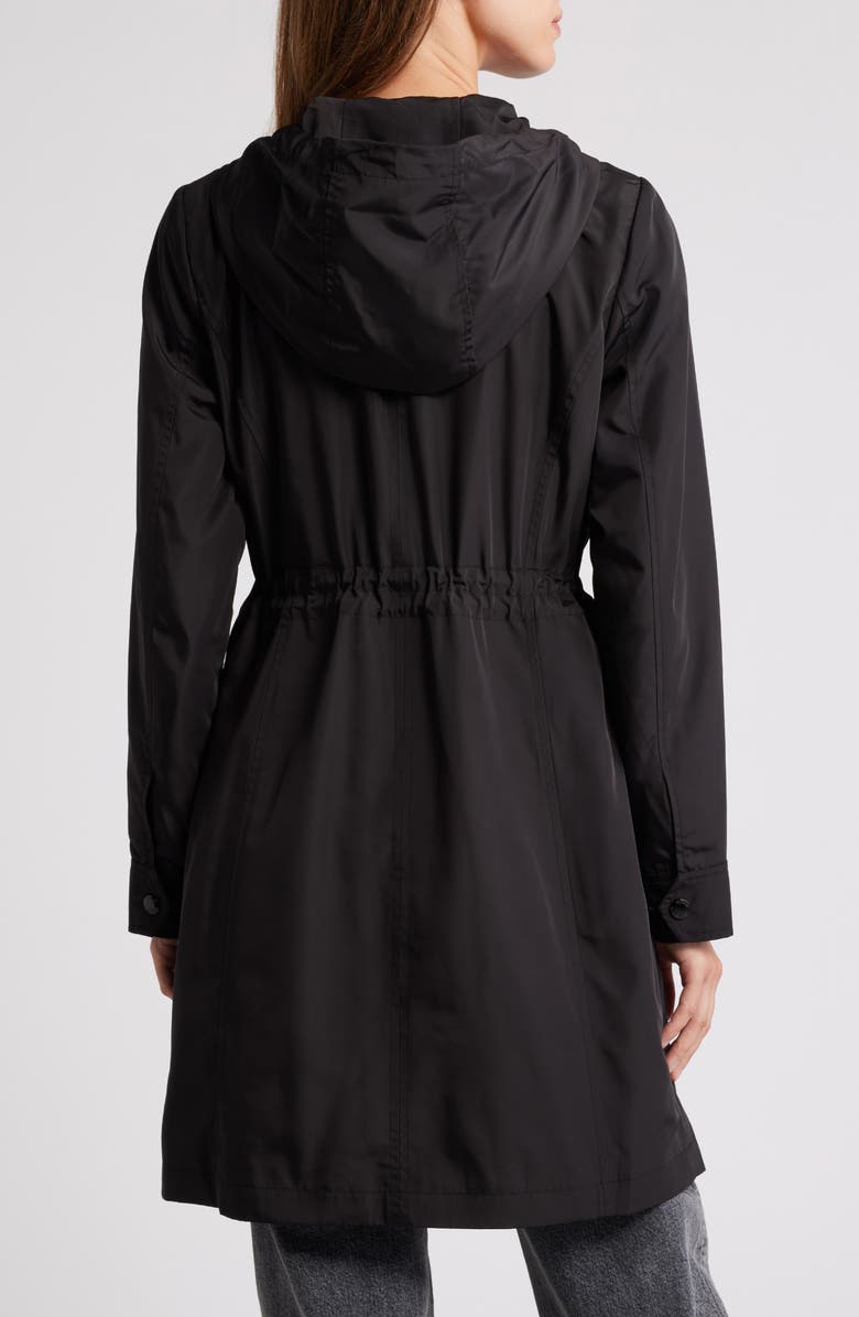 MICHAEL Michael Kors Water Resistant Hooded Anorak, Alternate, color, Black