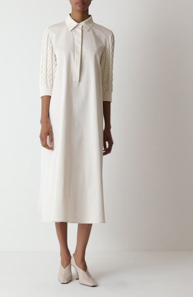 DT★Max Mara★armonia ラインストーンドレープシースドレス Max Mara Armonia Mixed Media A-Line Dress | Nordstrom