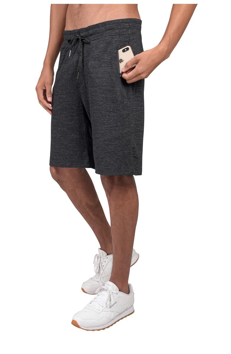 90 DEGREE BY REFLEX Zip Pocket Terry Shorts, Alternate, color,