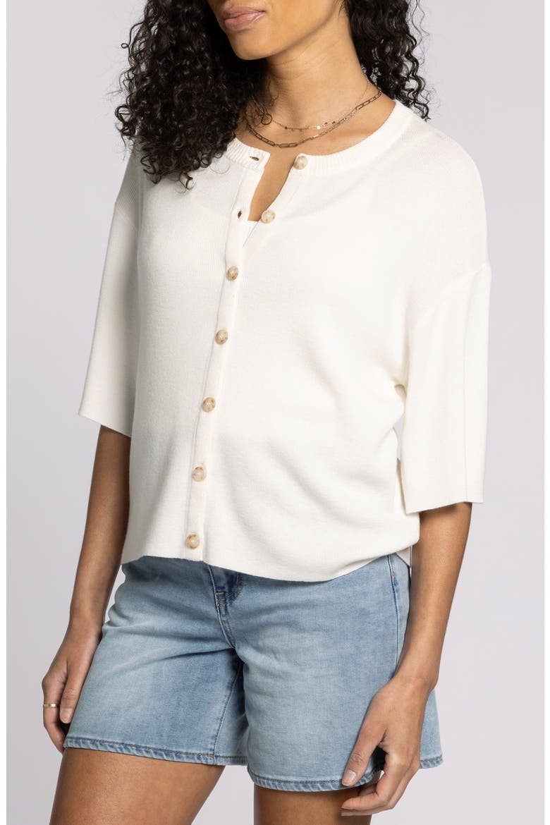 Alyssa Cardigan, Alternate, color, WHITE