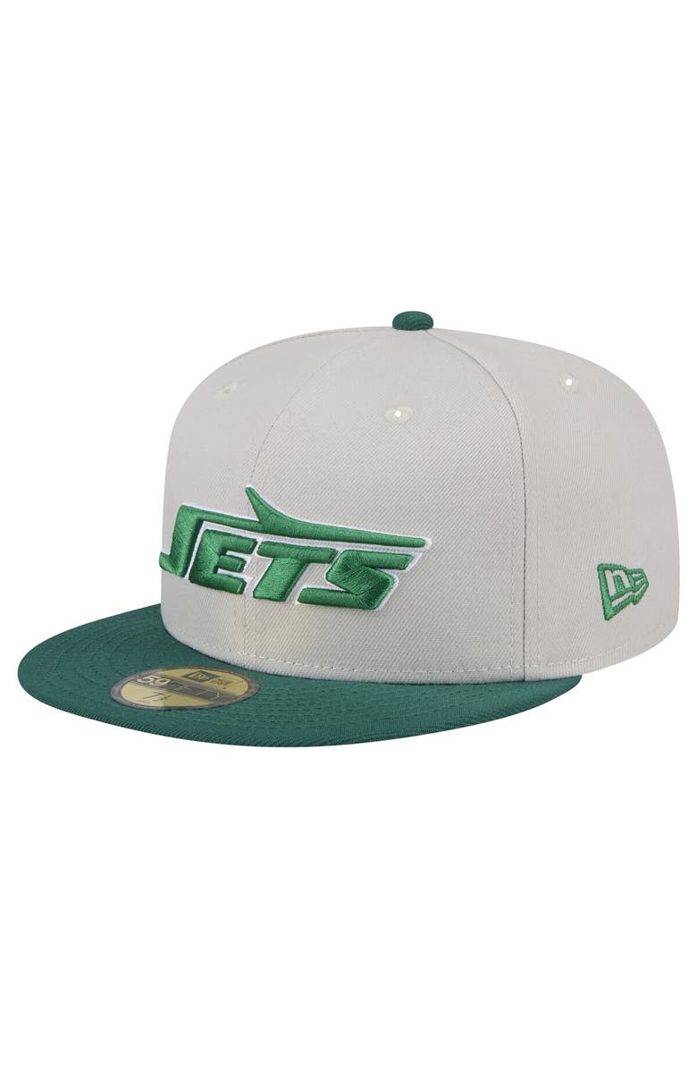 New Era Men's New Era New York Jets Stoney 59FIFTY Fitted Hat, Main, color, Stone