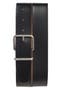 Logo Embossed Leather Belt