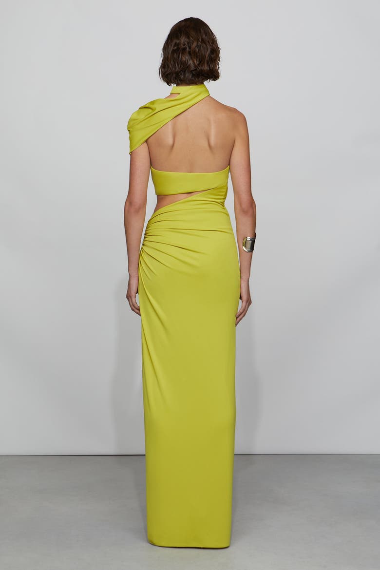 Ara Gown, Alternate, color, Chartreuse