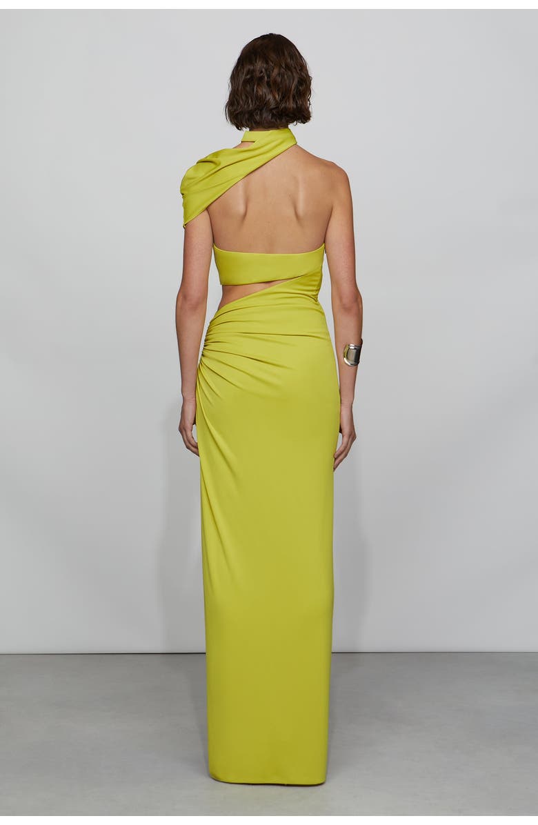 Et Ochs Ara Gown, Alternate, color, Chartreuse