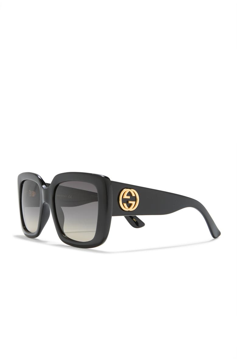 Gucci 53mm Square Sunglasses, Alternate, color, 