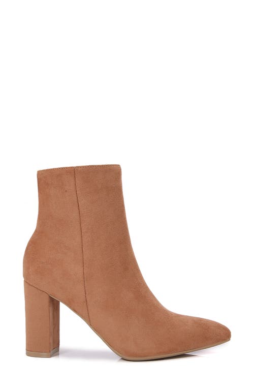 Berness Sara Block Heel Bootie In Brown