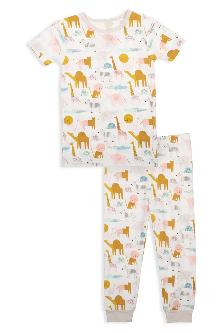 Kids' Fast n Fur Magnetic Two-Piece Pajamas, Main, color, WHITE MULTI
