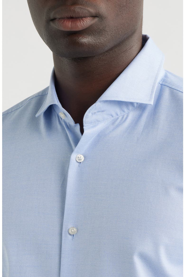 Hank Slim Fit Light Blue Cotton Dress Shirt, Alternate, color, LIGHT/ PASTEL BLUE
