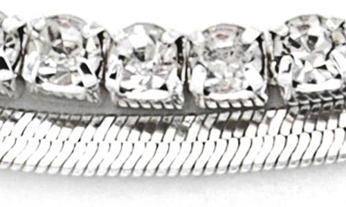 Panacea Layered Snake Link Bracelet In Silver