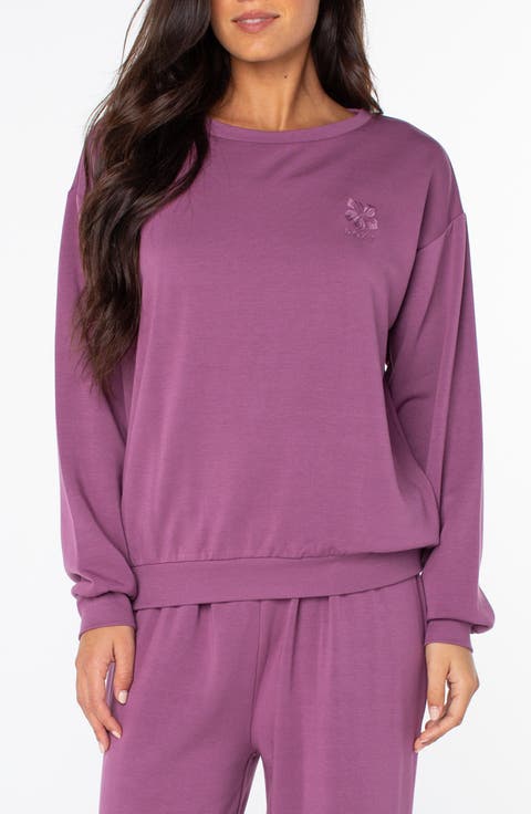 Surfing by Moonlight Embroidered Graphic Sweatshirt