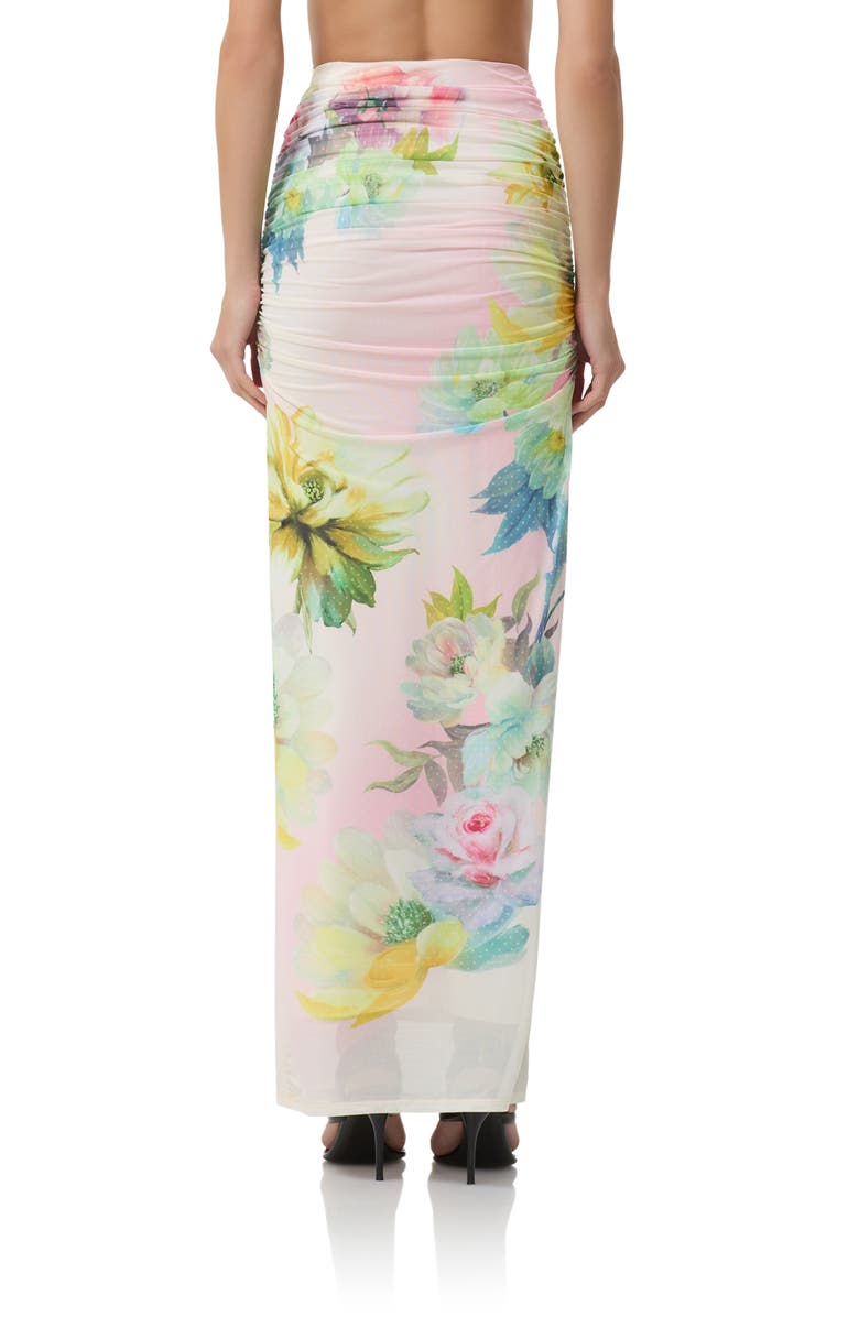 AFRM Bevin Floral Print Maxi Skirt, Alternate, color, Growing Roses