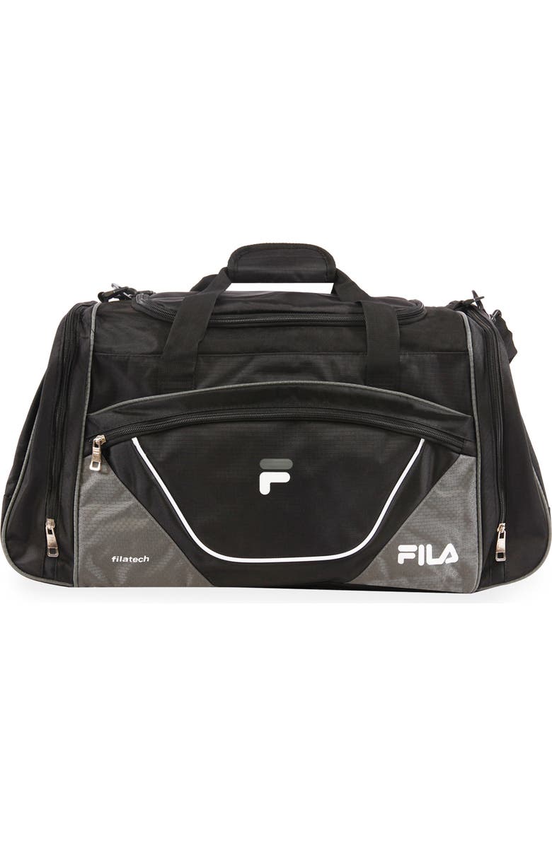 FILA Acer 25-Inch Duffle Bag, Main, color, Black/ Grey