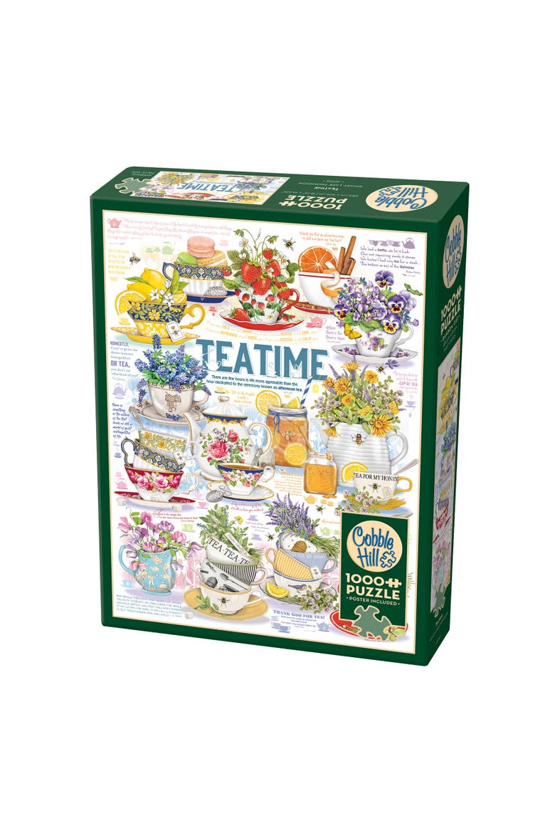 1000 Piece Puzzle Tea Time Reference Poster Included, Main, color, Multicolored